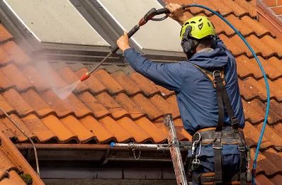Démoussage et hydrofuge de toiture à Meauzac